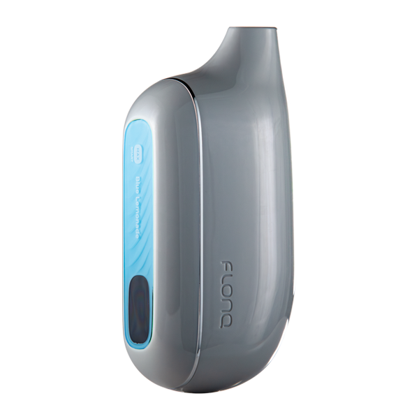 A person holding a caramel vape device, demonstrating a proper mouth-to-lung inhale technique