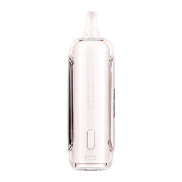 Close up of a gummy bear foger vape device showing the e-liquid window and airflow adjustment