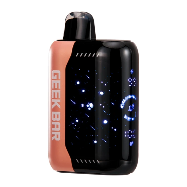 peach perfect slushy geek bar Geek Bar Pulse X 25K Slush Edition device packaging and design