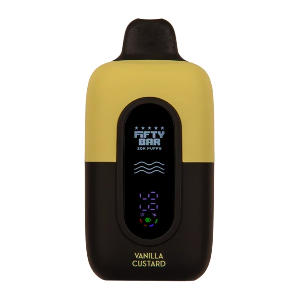 Vanilla Custard Fifty Bar 20K caramel vape device
