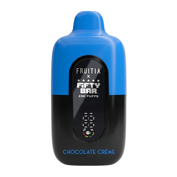 Chocolate Creme FRUITIA X Fifty Bar 20K caramel vape device