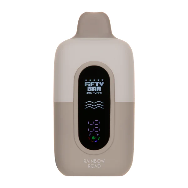 Rainbow Road Fifty Bar 20K device showcasing design and capacity